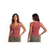 thumbnail image 3 of Camiseta sin mangas acanalada para mujer, elegante camisola sin mangas con tirantes de hebilla metálica y bajo curvado., 3 of 9