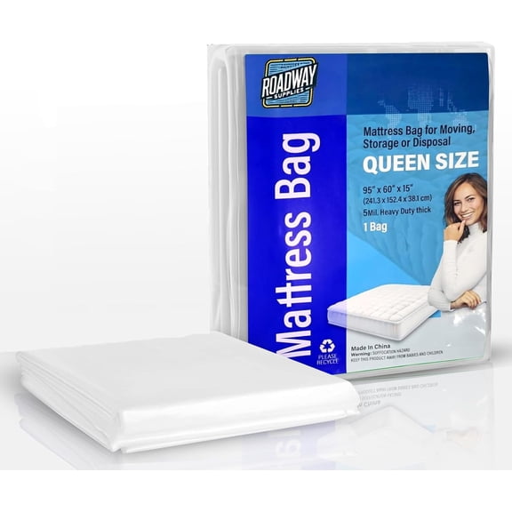 Matt-Cover - Heavy-Duty Mattress Bag Queen - 5 Mil Thick Reusable Bed Protector