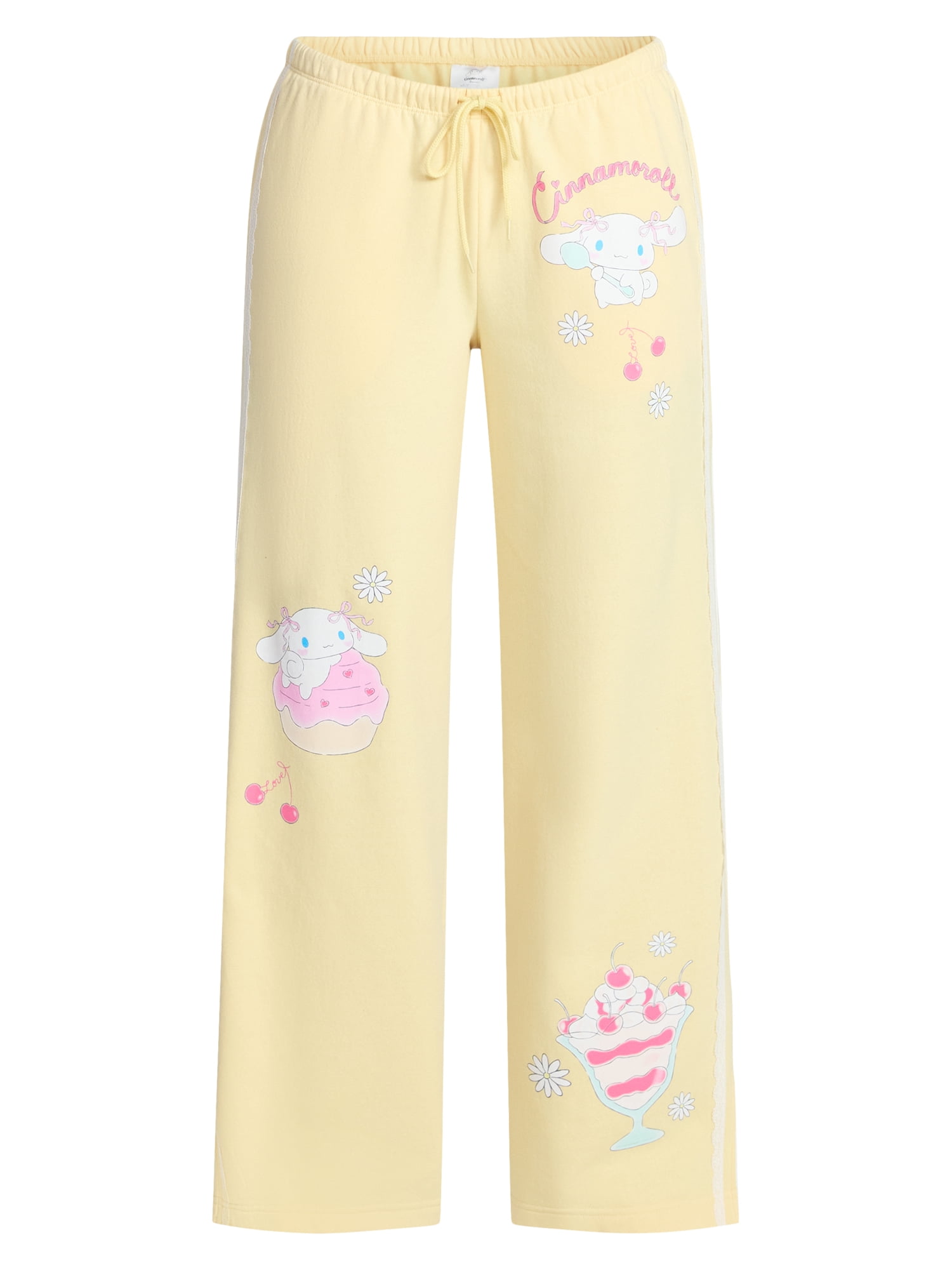 Cinnamoroll Women's Sweet Treats Graphic Fleece Sweatpants, Sizes XXS-XXL