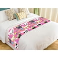 thumbnail image 1 of ABPHQTO Lindo perro Bulldog francés cachorro dulce postre cama corredor ropa de cama bufanda cama decoración 50x241 cm, 1 of 1