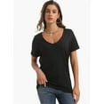 thumbnail image 4 of Women's Oversized T Shirts Tees Half Sleeve V Neck, 4 of 4