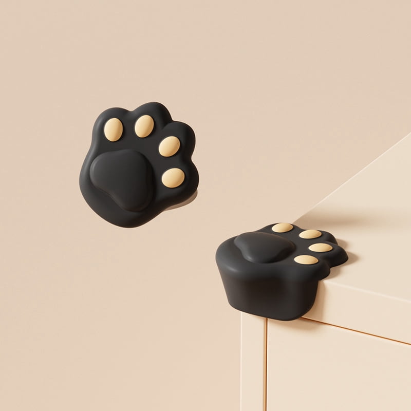 Children's silicone corner guards, 5 pcs, the shape of a cat's paw, anti-collision stickers, take care of the baby's health.