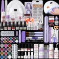 thumbnail image 1 of Kit de uñas acrílicas SAVILAND Essentials todo en 1 con lámpara de uñas de 88 W, 1 of 7