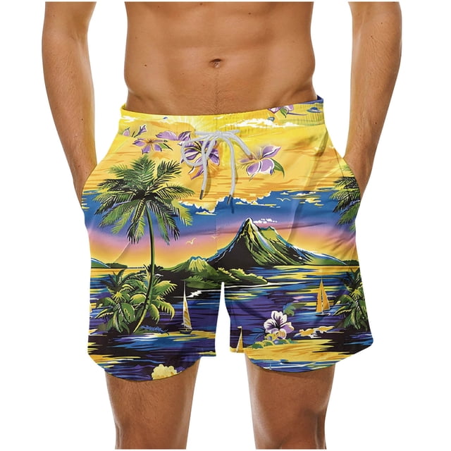 Birdeem Mens Summer Loose Beach Shorts Pocket Swimming Pants