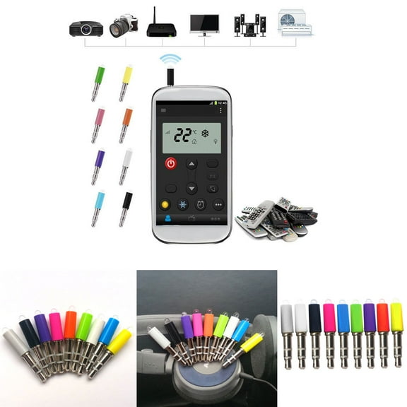 Cheers.US 3.5mm Mini Smartphone IR Remote Controller Adapter for Android Smart Phone Mini Infrared Universal Conditioner/TV/DVD/STB