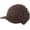 Coffee, variant on Oversized Wool Blend Visor Beanie Warm Classic Cable Knit Hat with Sun-Blocking Brim for Large Heads