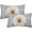 Grey White Daisy, variant on Sunflower Pillow Covers 18x18 Set of 2 Yellow Floral Butterfly Spring Summer Buffalo Plaid Outdoor Decorative Throw Pillows Farmhouse Pillowcases Linen Cushion Case Decor for Home Sofa Couch Bed