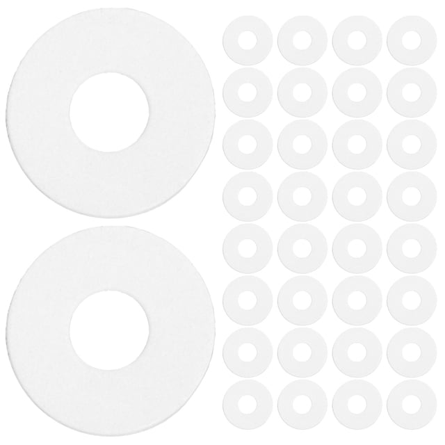 FONDOTIN 100 Pcs Rondelle Plate en Plastique Transparent Résistant aux Hautes Températures pour Tuyau