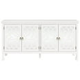 thumbnail image 5 of May in Color Carved Sideboard with Storage, 63" Modern Buffet Cabinet with Mirrored Door and Adjustable Shelves, for Entryway, Dining Room, Living Room, White, 5 of 9