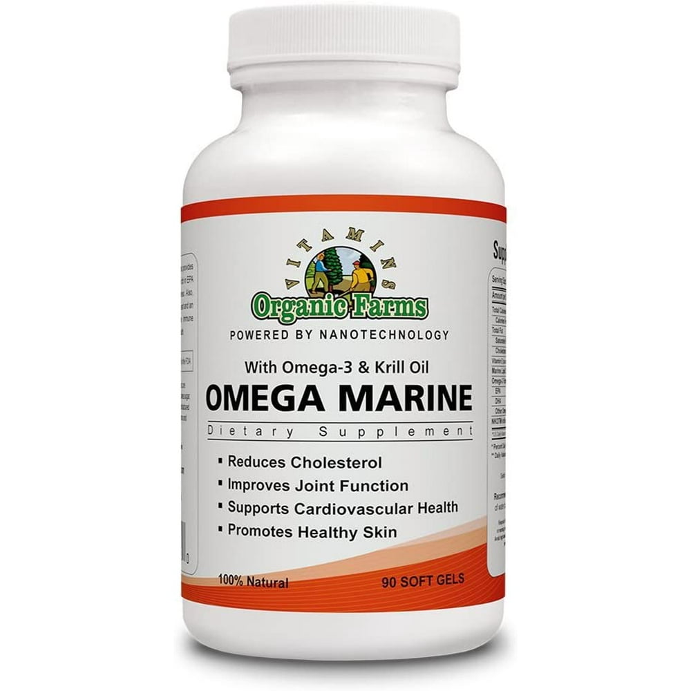 Omega Marine 90 Tablets 100 Natural Dietary Supplement Walmart