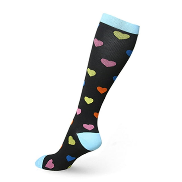 CAROOTU Compression Socks for Women & Men Circulation-Compression Socks 20-30 mmHg for Running Sport Nurse