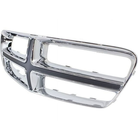 Grille Shell - Chrome / Black - Compatible with 2011 - 2014 Dodge Charger 2012 2013