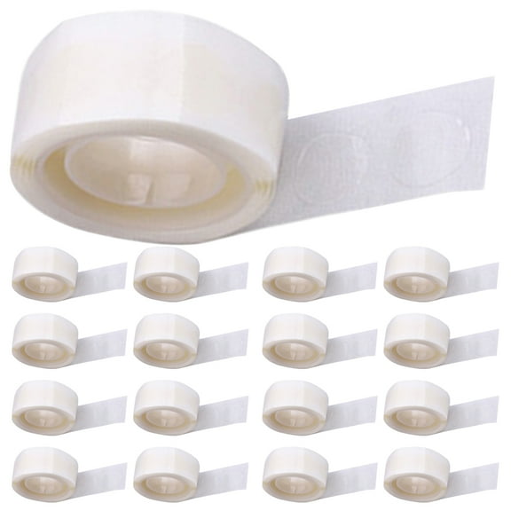 Greenadscape 18 Rolls Clear Round Stickers for Balloon Decoration and Scrapbooking