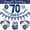Blue Silver, variant on YANSION Blue Gold 70th Birthday Party Decorations, Happy 70th Birthday Pennant Banner, Metallic Gold Navy Blue Sequin Balloons Number 70 Balloon for Party Birthday Decorations