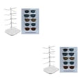 thumbnail image 1 of Wosthever 5 Pair Display Rack Eyeglass Glasses Stand Organizer 2piezas Blanco, 1 of 1