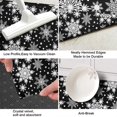 thumbnail image 3 of Black Christmas Snowflake Pattern Kitchen Rug Mat,Kitchen Runner Rugs Non Skid Washable,Decorative Kitchen Floor Mats for Kitchen,Sink,Laundry,17"X47", 3 of 5