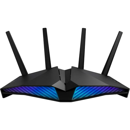 ASUS AX5400 Wi-Fi 6 Gaming Router (RT-AX82U) - Dual Band Gigabit Wireless Internet Router, AURA RGB, Gaming & Streaming, AiMesh Compatible, Included Lifetime Internet Security