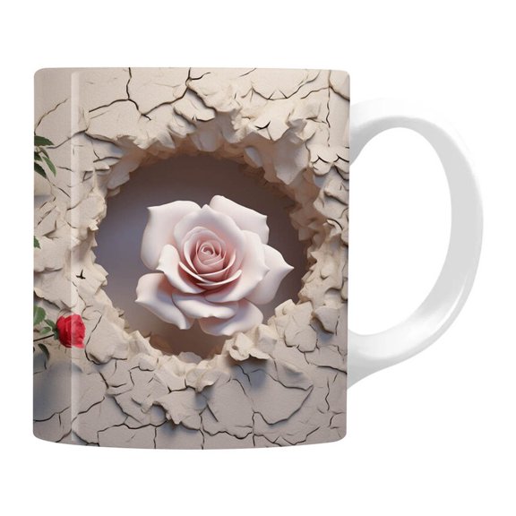 Iumwxz Xmas Gifts 400ml Valentine'S Day Ceramic Broken Wall Mark Cup Valentine'S Day Gifts for Her and Him