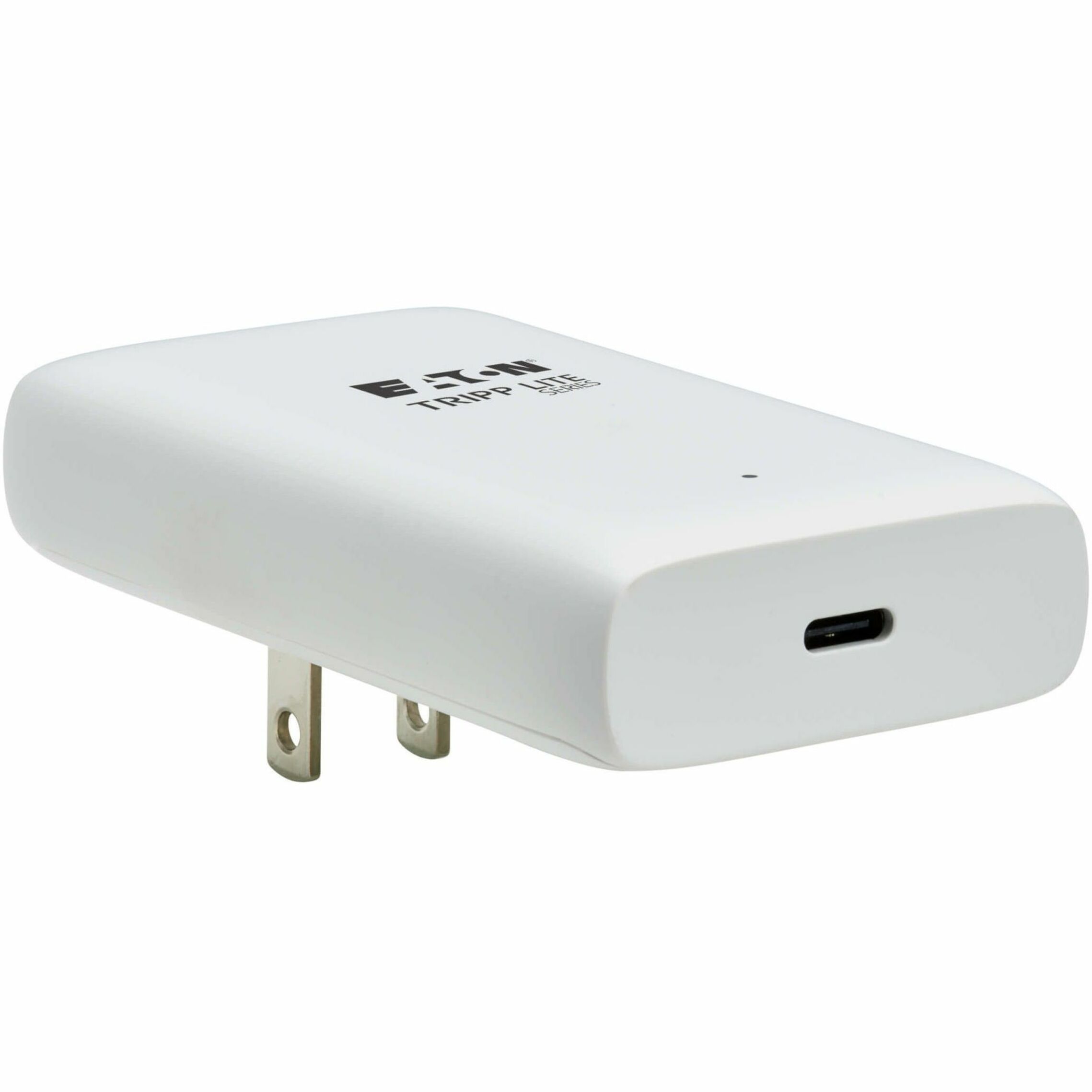 Eaton Tripp Lite Series Flat 1-Port USB-C Wall Charger - GaN Technology, 45W PD 3.0 Charging, White (u280-wf1-45c1-g)