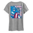 thumbnail image 2 of Marvel Captain America - Comic Book Super Soldier - Women's Short Sleeve Graphic T-Shirt, 2 of 5