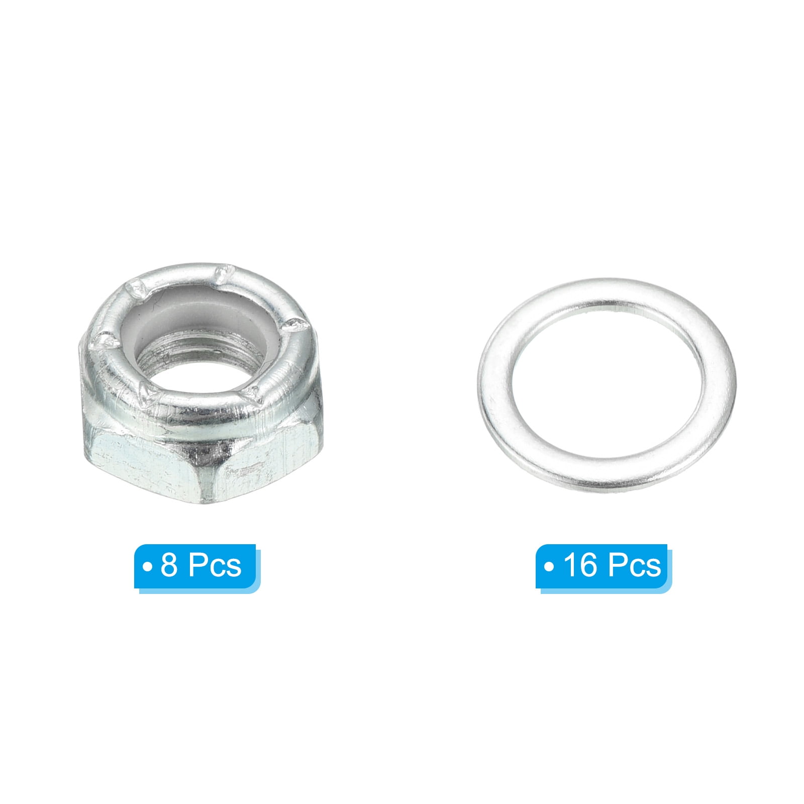 Uxcell Skateboard Lock Nuts Set 5/16 Skateboard Truck Axle