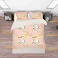 thumbnail image 1 of 3D Dibujado a mano Floral Rosa Juego de Funda de edredón Ropa de cama Set Funda de edredón Fundas de almohada, 1 of 2