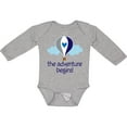 thumbnail image 3 of Inktastic The Adventure Begins Hot Air Balloon Boys Boys Long Sleeve Baby Bodysuit, 3 of 5