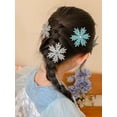 thumbnail image 2 of 8PCS Snowflake Hair Clips, Blue White Christmas Hair Accessories for Women, Xmas Festive Snowflake Hairpins Holiday Hair Accessory Party Gifts, 2 of 9