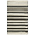 thumbnail image 4 of SAFAVIEH Kilim Shelby Striped Area Rug, Ivory/Black, 4' x 6', 4 of 5