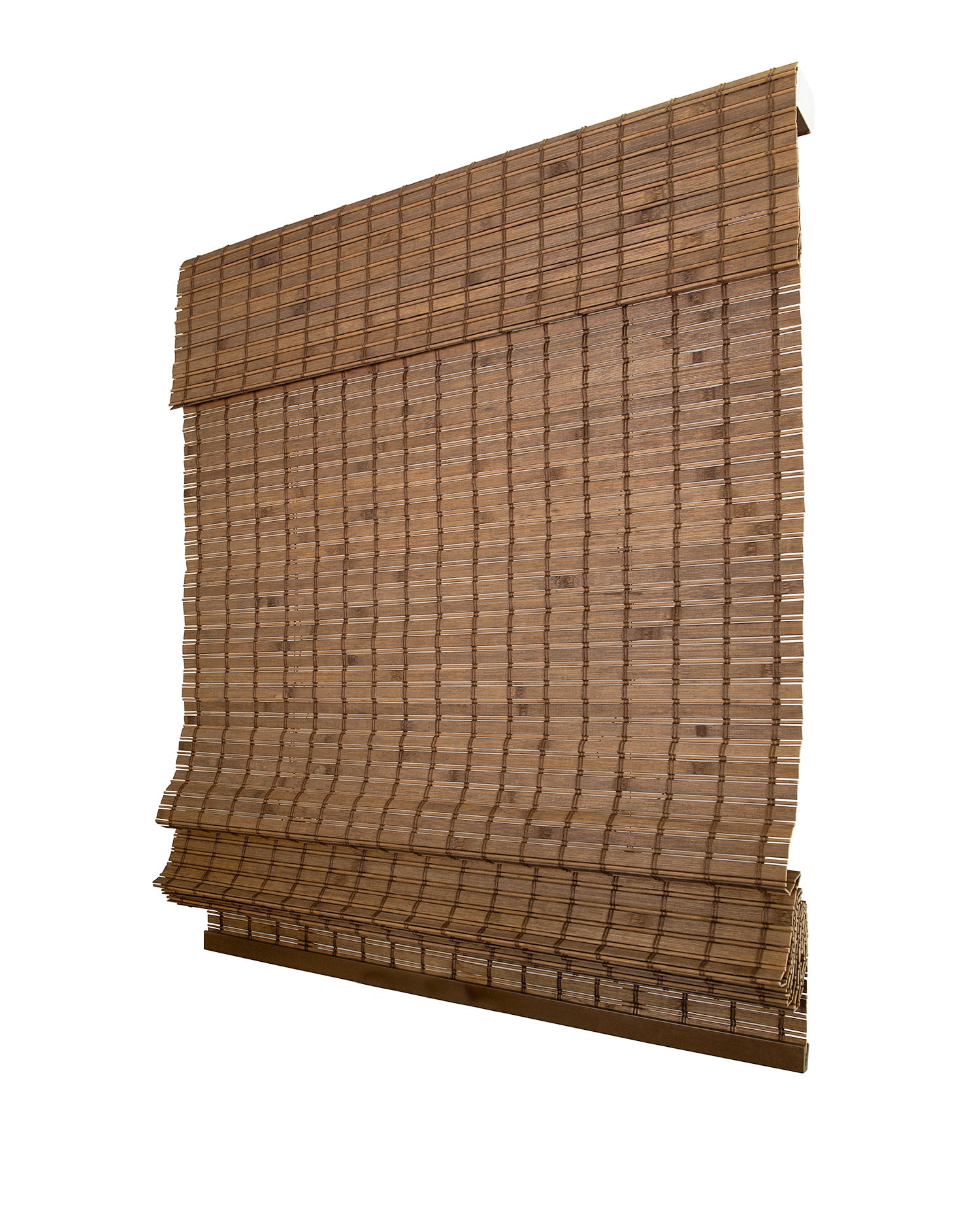 Chicology 35"W x 64"H Pinecone Cordless Bamboo Shades, Natural Woven Wood, Light Filtering, Safe for Kids & Pets