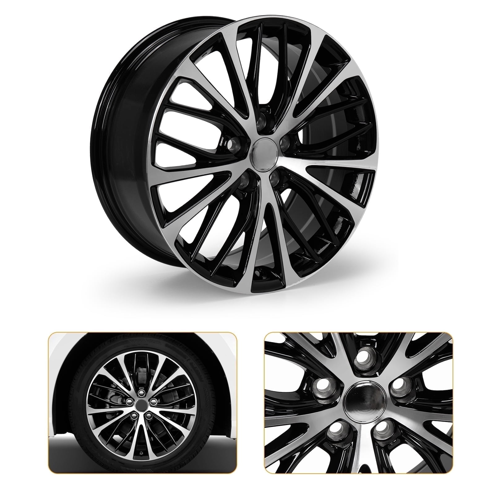 18" Alloy Wheel Rim 75221 for Toyota Camry 2018-2022 Replacement Rims