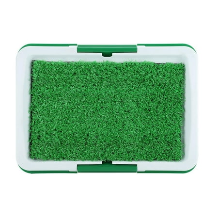 Knifun Artificial Grass Bathroom Mat for Puppies and Small Pets- Portable Potty Trainer for Indoor Yard and Outdoor Use Puppy Essentials for Dogs &