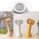 thumbnail image 5 of Toystoory Ventilador portátil de plástico, de mano, 3 velocidades, ajustable, alimentado por batería, Motor sin escobillas, mesa, dormitorio, Electrodomésticos Blanco Toystoory HA063709-01, 5 of 6