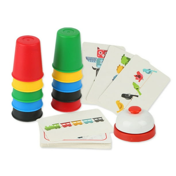 Juego De Apilamiento De Tazas Para Niños, Juego De Entrenamiento De Velocidad Interactivo, Educativo, Colorido, Competitivo