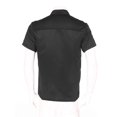 thumbnail image 4 of TSSOE Unisex Chef Coat Men's Short Sleeve Chef Jacket Restaurant Kitchen Cook Lightweight Button Uniform Black XL, 4 of 7
