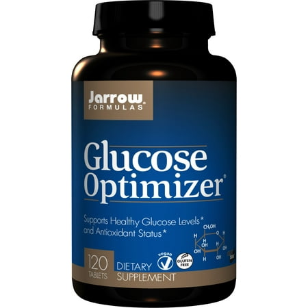 Jarrow Formulas Glucose Optimizer, Supports Healthy Glucose Levels and Antioxidant Status, 120 Easy-Solv