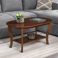 thumbnail image 2 of Pemberly Row Oval Coffee Table with Shelf in Espresso Wood Finish, 2 of 5