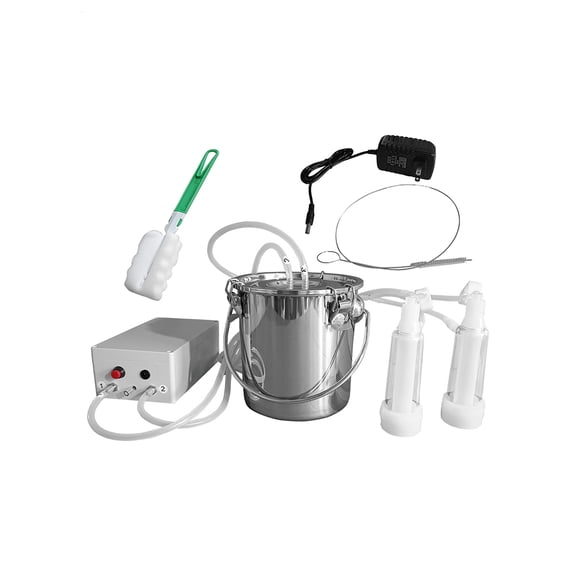 3L Portable Automatic Goat Milking Machine, Rechargeable Pulsation System, Ideal for Backyard Livestock and Agricultural Education Programs