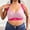 Pink, variant on MGDXOX Womens Plus Size Wireless Bras Fashion Colorblock Bralette Supportive T Shirt Bra No Underwire Seamless Basic Bras Dark Blue XXXXL