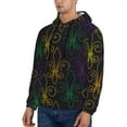 thumbnail image 3 of Bingfone Mardi Gras Carnival Men'S Drawstring Hoodie Long Sleeve Pocket Sweatshirts-4x-Large, 3 of 9