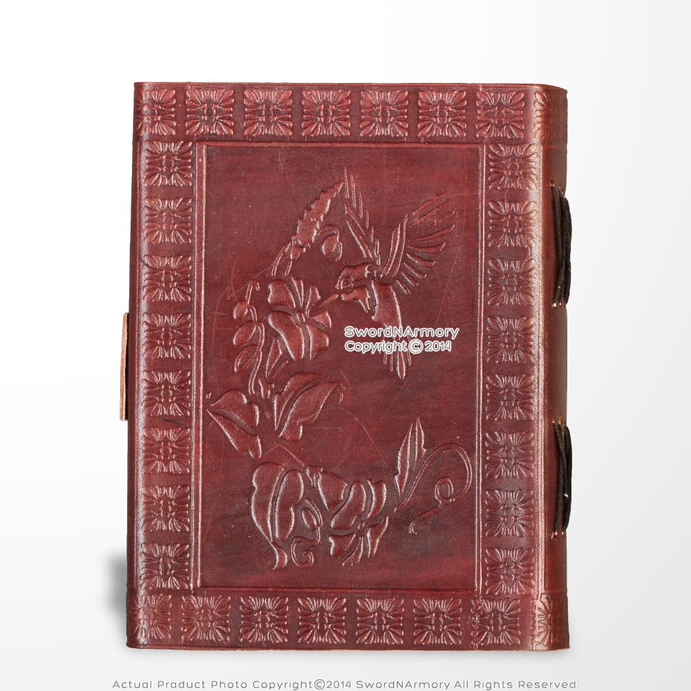 Medieval Genuine Leather Journal Diary Parchment Paper Brown Fierce Dragon