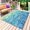 Turquoise Blue Teal, variant on Turquoise Blue Teal Outdoor Rug 4x6 Ft - Reversible Patio Rug Outdoor Camping Rugs, Chic Stained Glass Texture Aesthetic Indoor Outdoor Area Rugs, Non-Slip Outdoor Carpet Runner for Deck/Porch