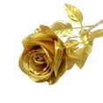 thumbnail image 2 of Artificial Flowers,Flower Bouquet,Golden Rose Christmas Decoration Golden Rose Wedding Scene Layout Festival Garland Flower Arrangement, 2 of 6