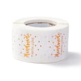 thumbnail image 2 of 1Roll Thank You Stickers Roll Flat Round Paper Gift Tag Stickers Adhesive Labels Stickers Gold 4.2cm Stickers: 38x0.1mm about 500pcs/roll, 2 of 4