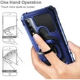 thumbnail image 6 of Nagebee Phone Case Compatible for TCL 30 V 5G with Tempered Glass Screen Protector (Full Coverage), Full-Body Protective [Military-Grade], Magnetic Car Mount Ring Holder, Heavy-Duty Durable (Blue), 6 of 6