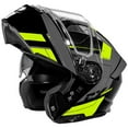 thumbnail image 2 of Castle X, 36-16136, Adult Full Face Modular Helmet - Dual Lens Shield - DOT Approved - CX935 - RAID - Gloss Hi-Vis/Charcoal, Large, 2 of 4