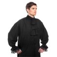 thumbnail image 1 of The Pirate Dressing C1086 Colonial Shirt- Black - 2XL, 1 of 1