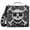 Skull Pixel Art, variant on Haosy 3 Ring Zipper Binder with Shoulder Strap Waterproof Trapper Keeper 2 Inch D-Ring 500 Sheets Capacity, Dirt Grass Pixel Art