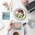 thumbnail image 1 of RYLABLUE Mermaid Set of 8 Coaster for Drinks, Absorbent Ceramic Stone Coasters Cup Mat with Cork Base for Home Kitchen Room Coffee Table Bar Decor, 1 of 4