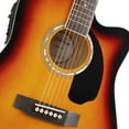thumbnail image 5 of Ashthorpe Full-Size Cutaway Dreadnought Acoustic Electric Guitar Package, Sunburst, 5 of 8